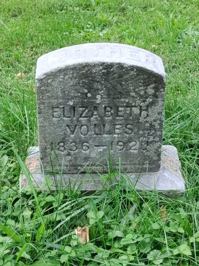 Elizabeth Volles's grave. Photo 3