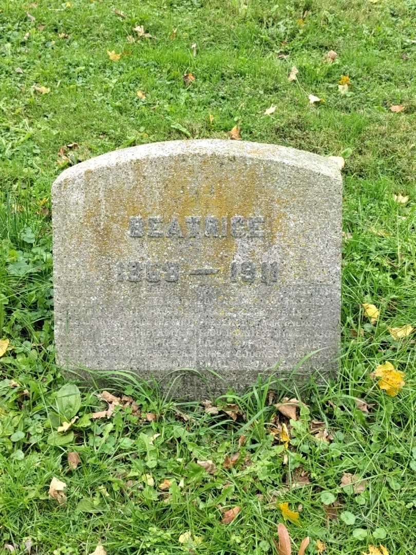 Beatrice Kingsley's grave. Photo 2