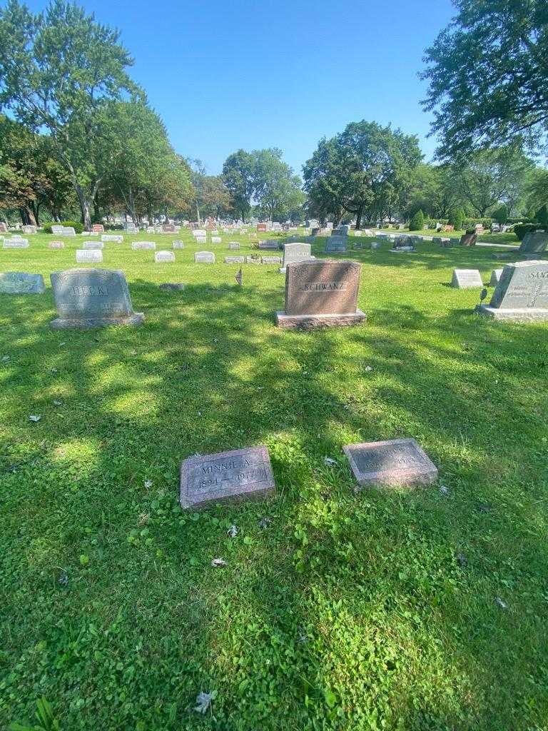 Minnie A. Schwanz's grave. Photo 1