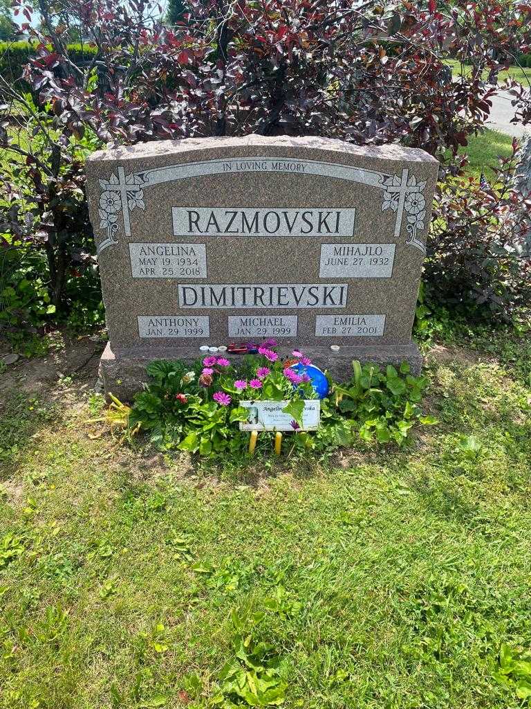 Angelina Razmovski's grave. Photo 2