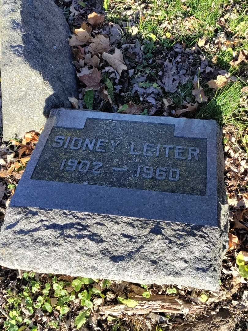 Sidney Leiter's grave. Photo 3