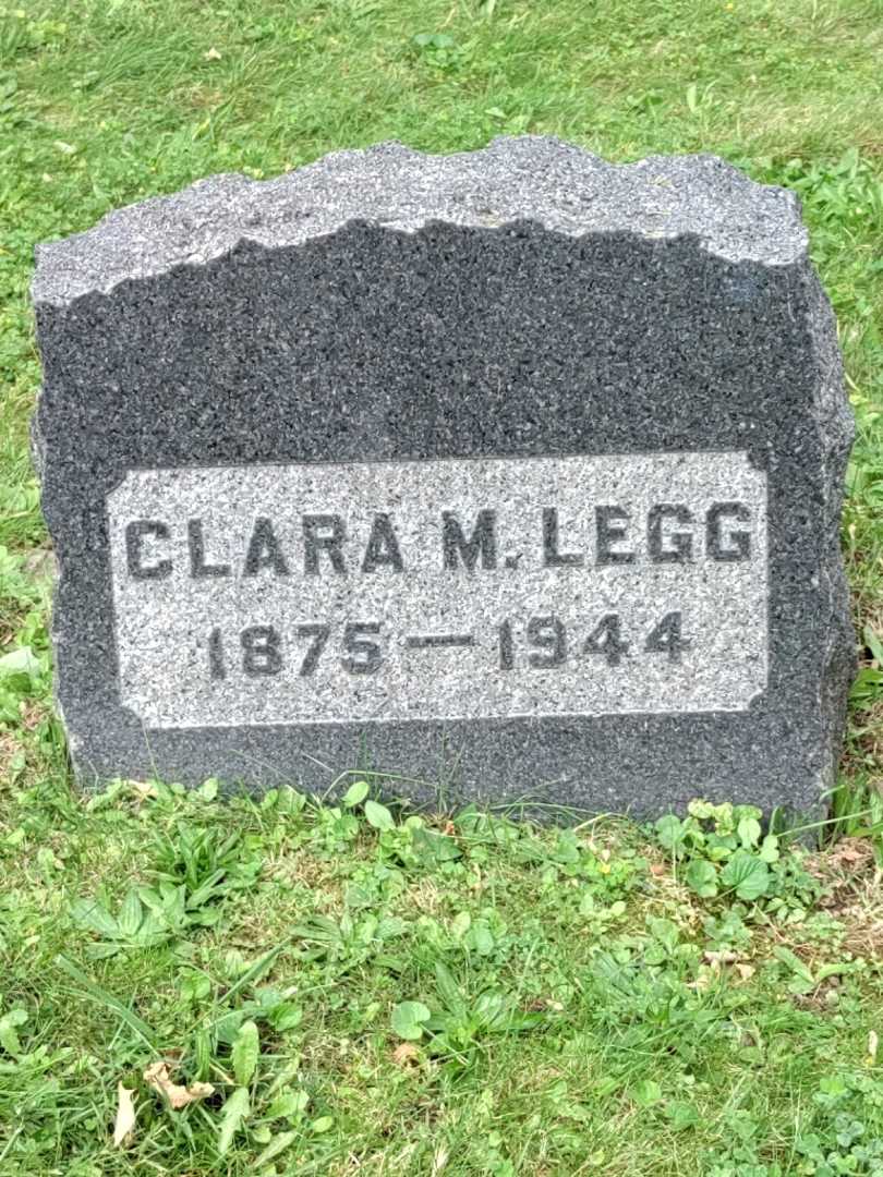 Clara M. Legg's grave. Photo 3