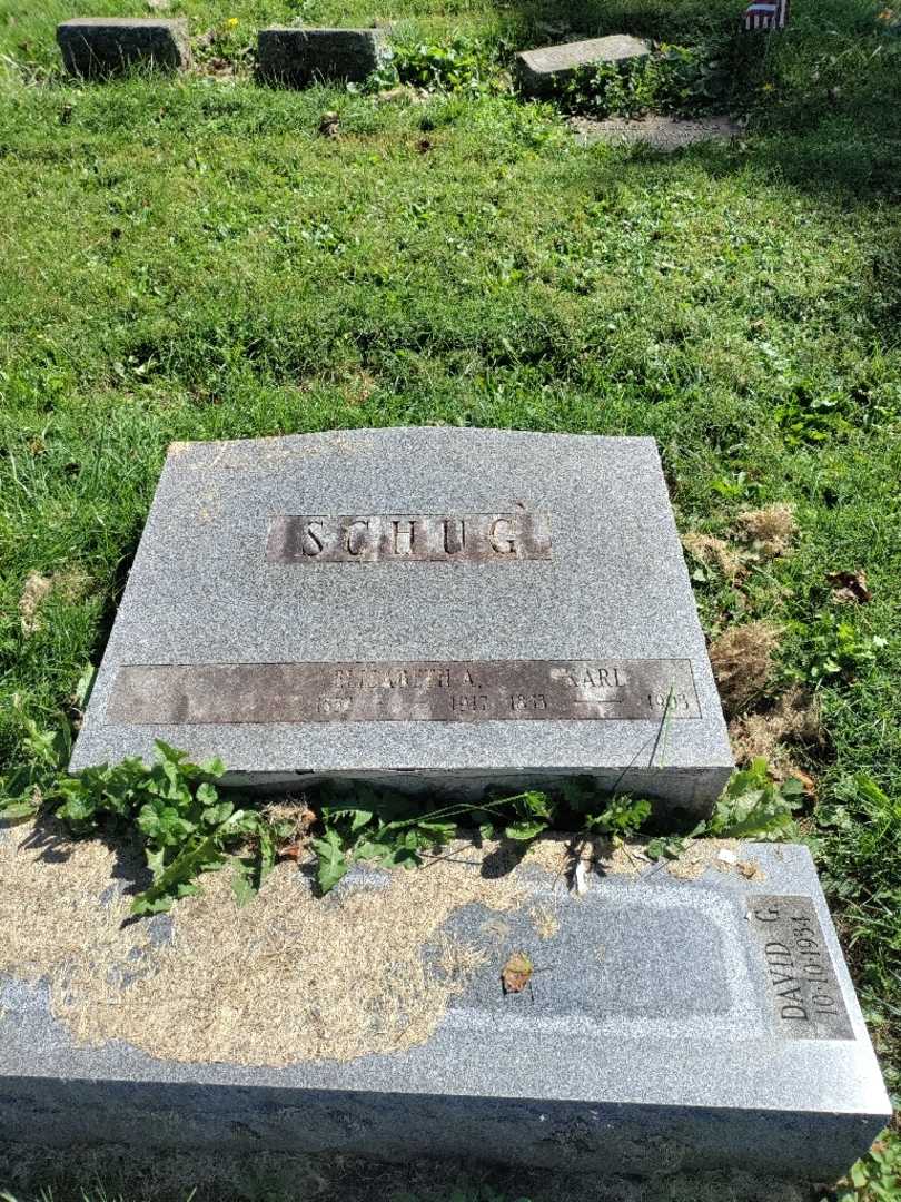 Karl Schug's grave. Photo 2