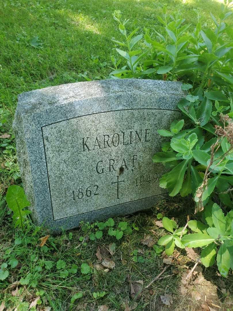 Missus/Madam Karoline Graf's grave. Photo 3