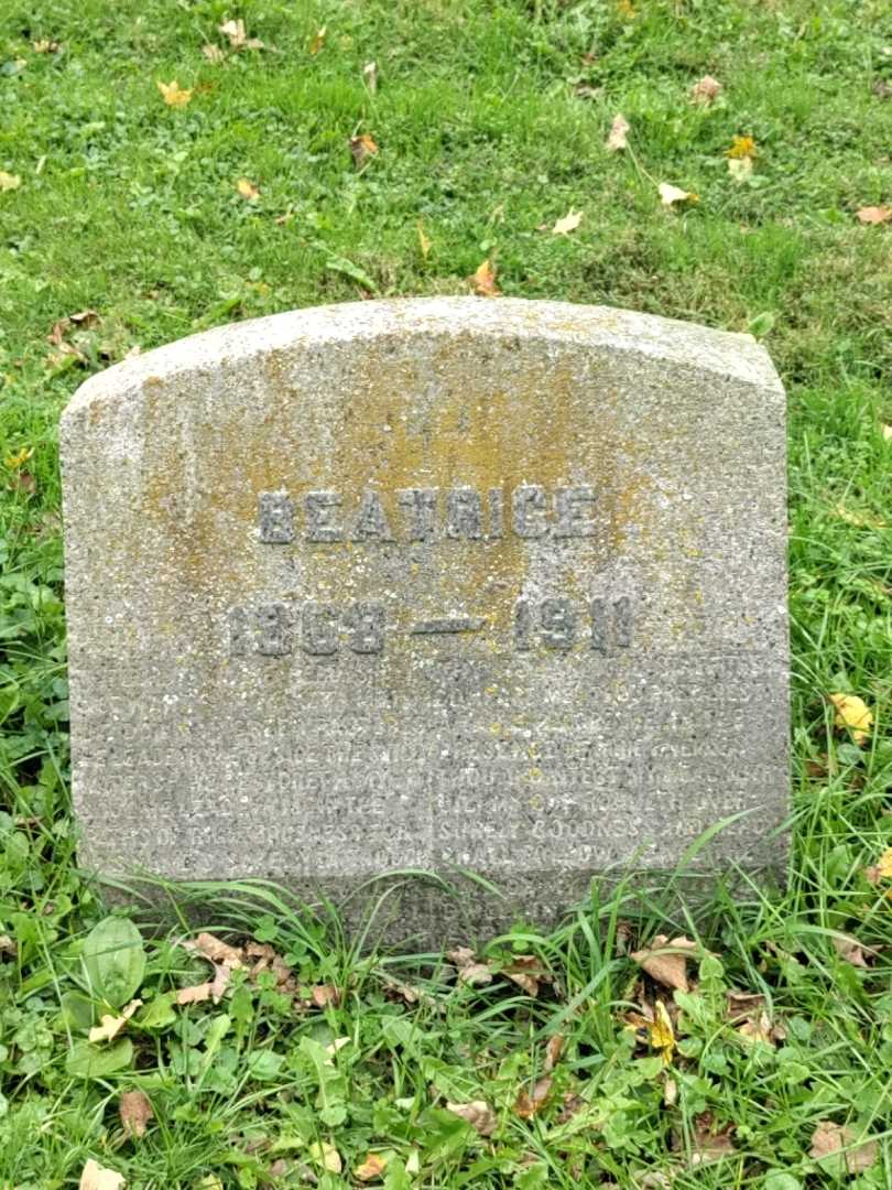 Beatrice Kingsley's grave. Photo 3