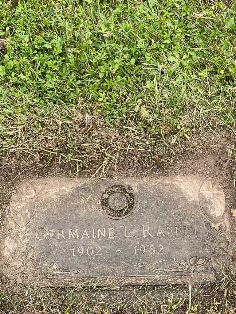 Germaine L. Raffet's grave. Photo 3