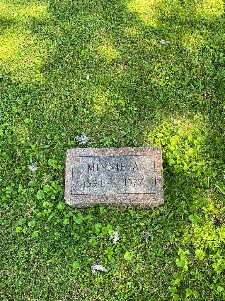 Minnie A. Schwanz's grave. Photo 3