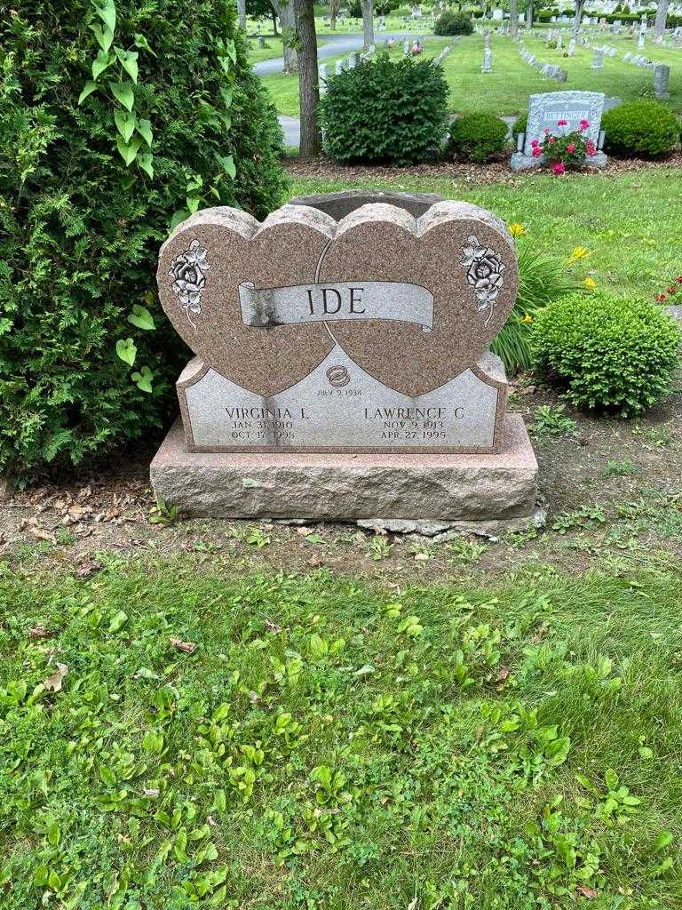 Virginia L. Ide's grave. Photo 2