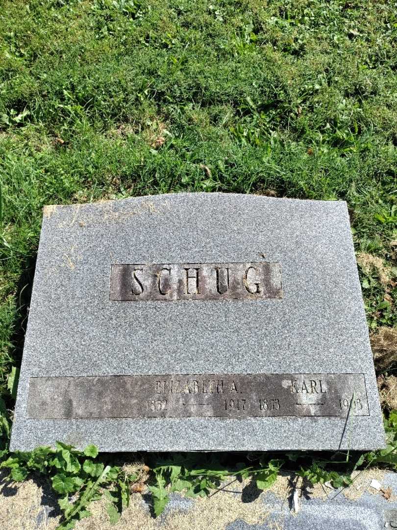 Karl Schug's grave. Photo 3