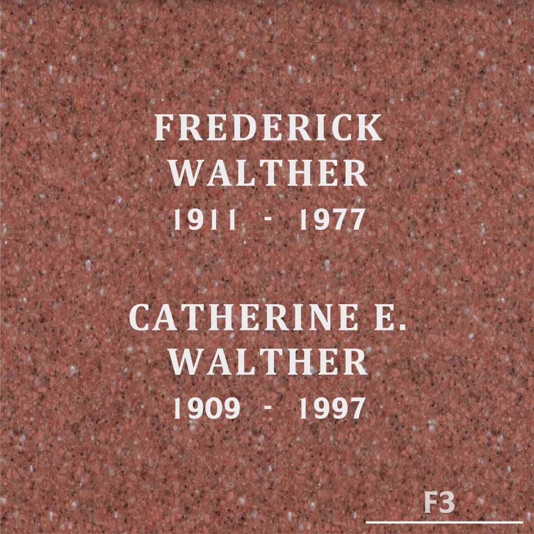 Catherine E. Walther's grave