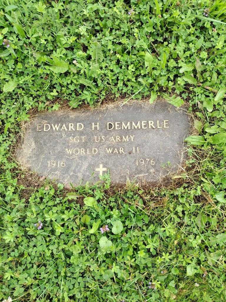 Edward H. Demmerle's grave. Photo 3