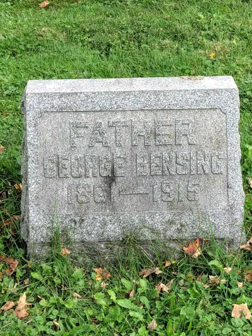 George Bensing's grave. Photo 3