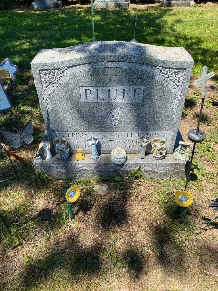 Theresa L. Pluff's grave. Photo 2
