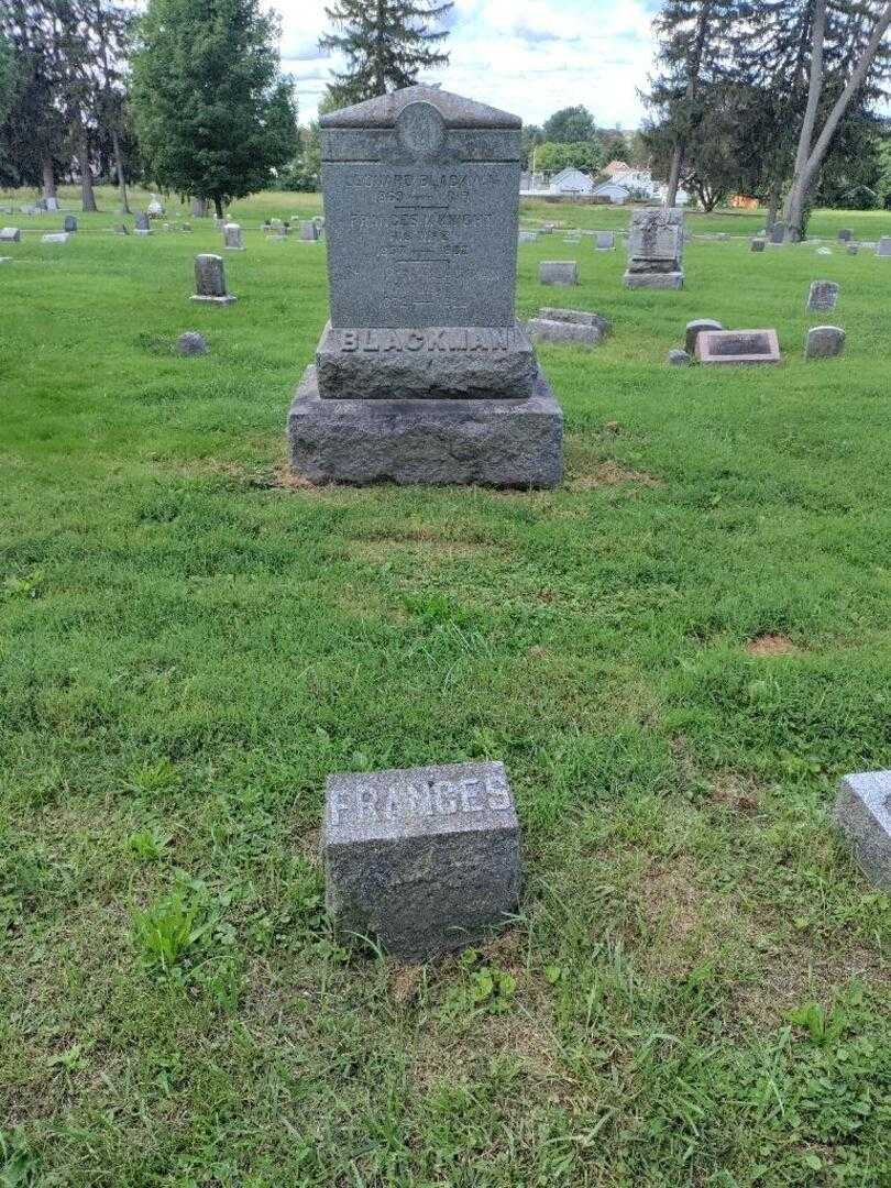Frances M. Knight Blackman's grave. Photo 4