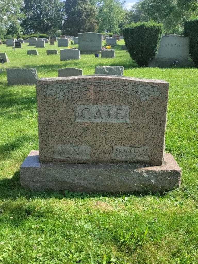 Frances M. Cate's grave. Photo 3