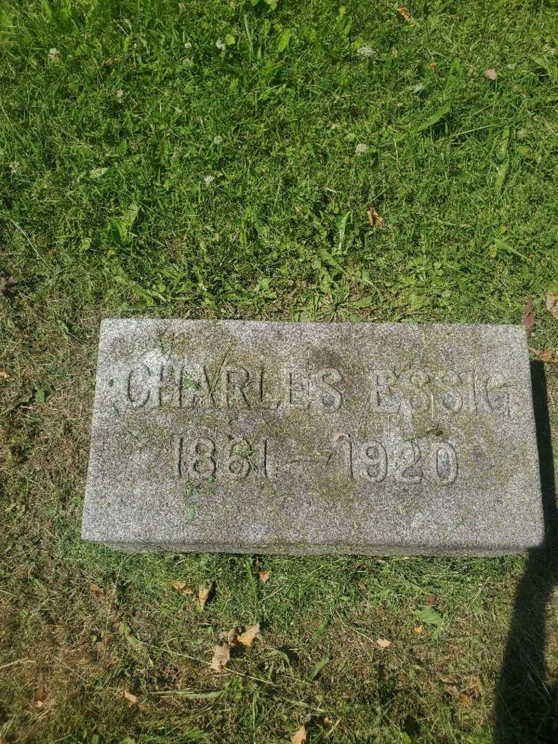 Charles Essig's grave. Photo 3