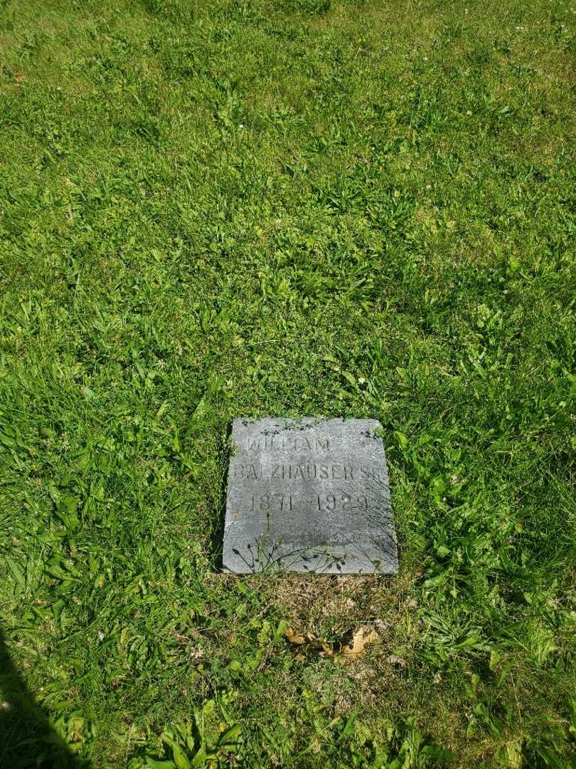 William T. Balzhauser's grave. Photo 2