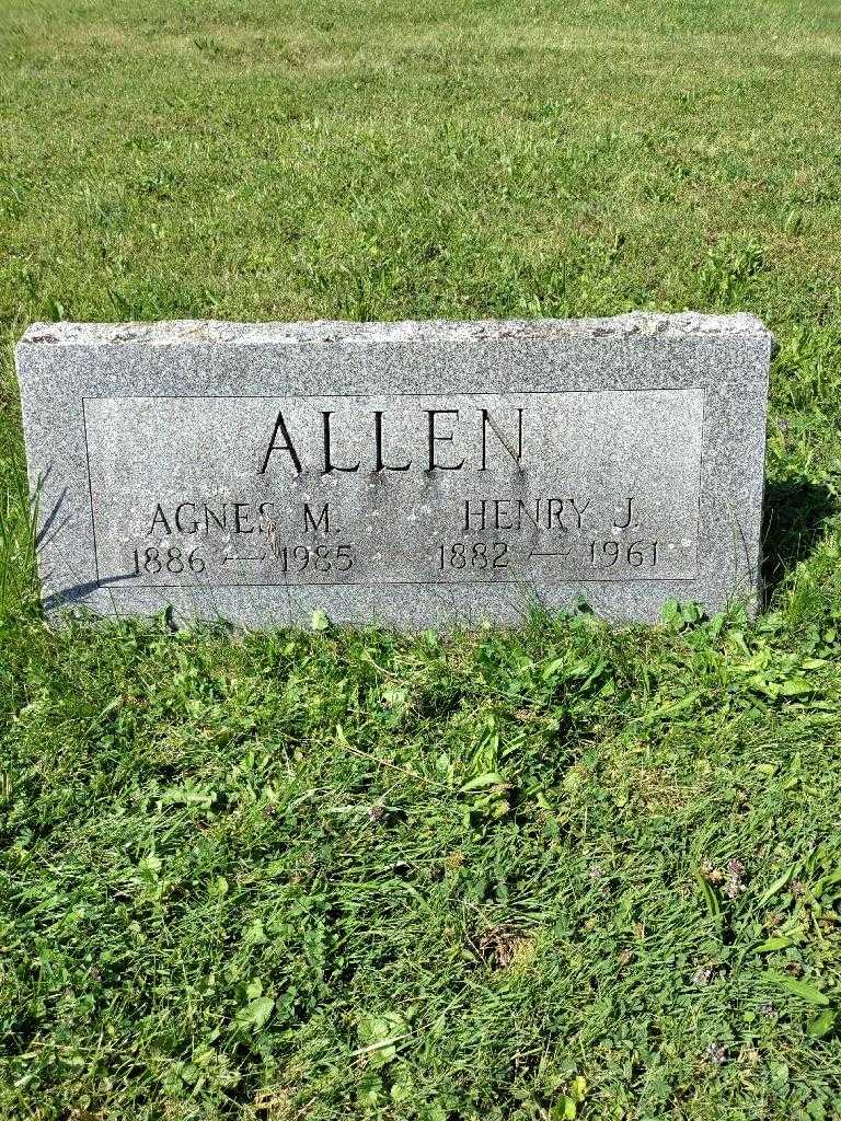Agnes M. Allen's grave. Photo 2