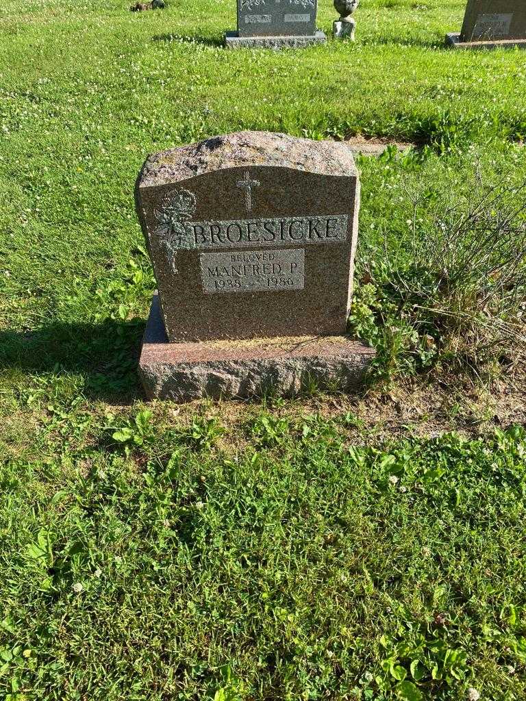 Manfred P. Broesicke's grave. Photo 2