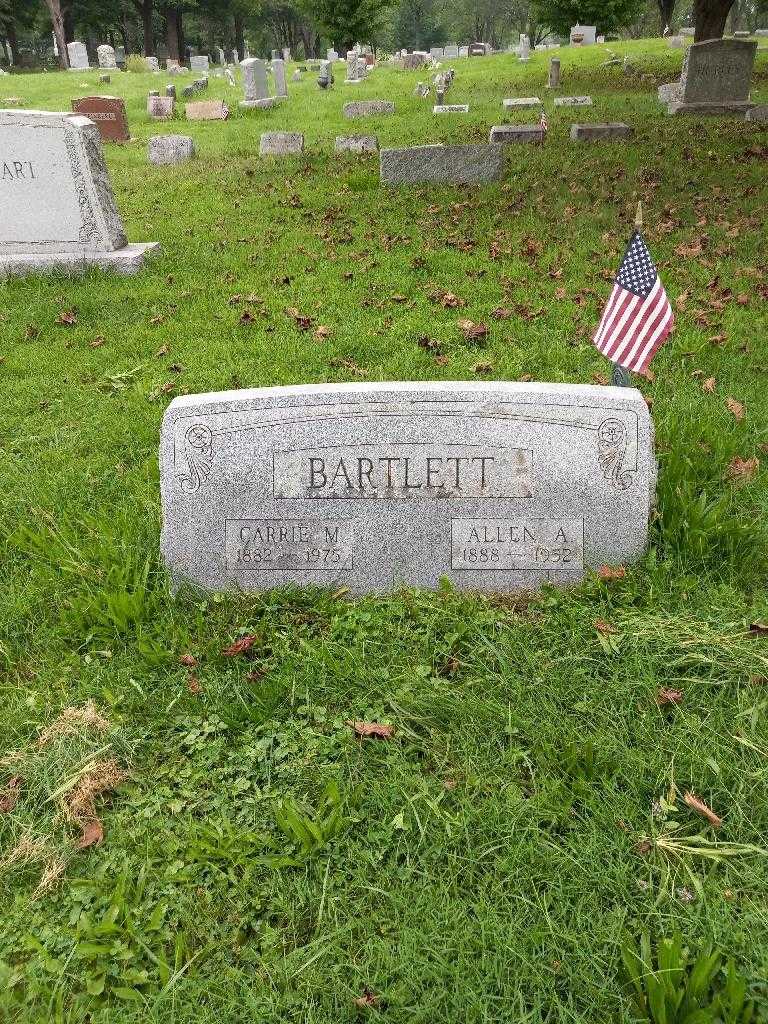Allen A. Bartlett's grave. Photo 1