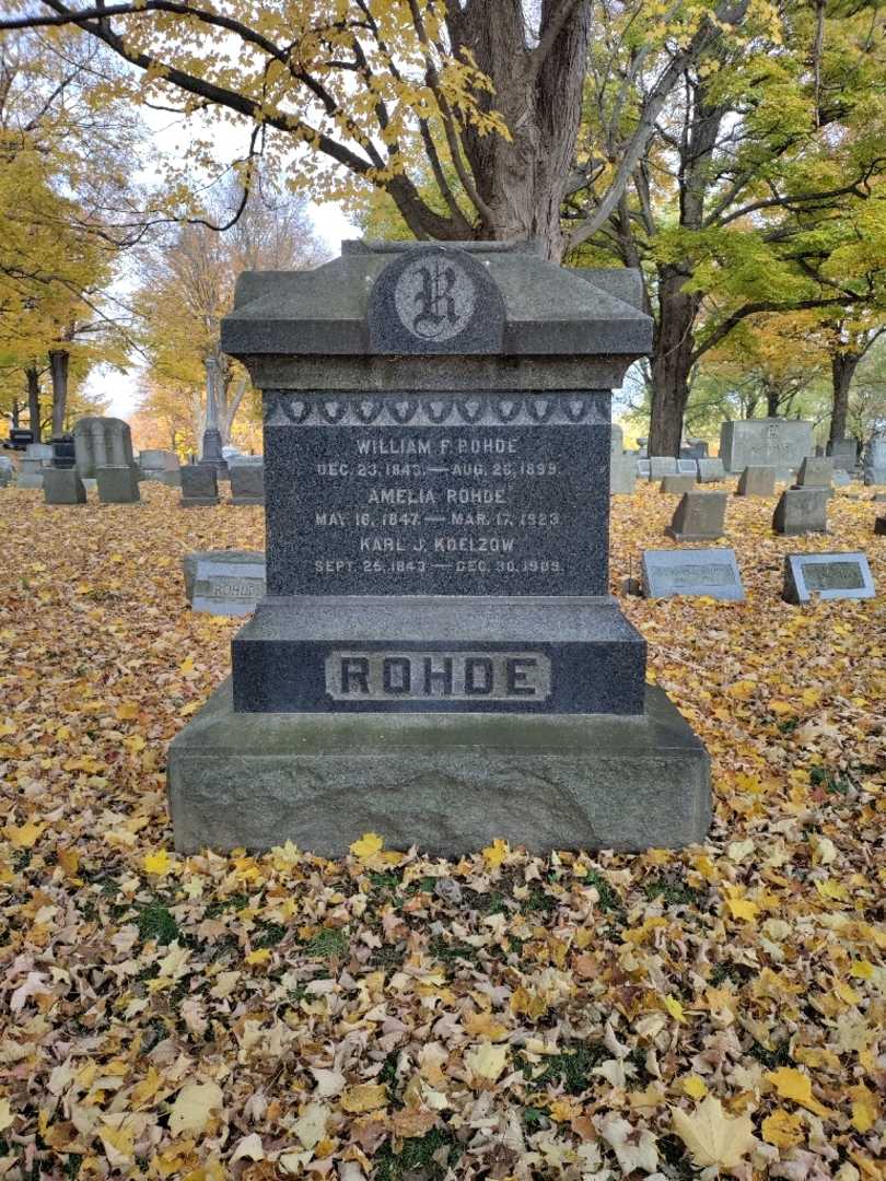 Karl Charles J Koelzow's grave. Photo 3