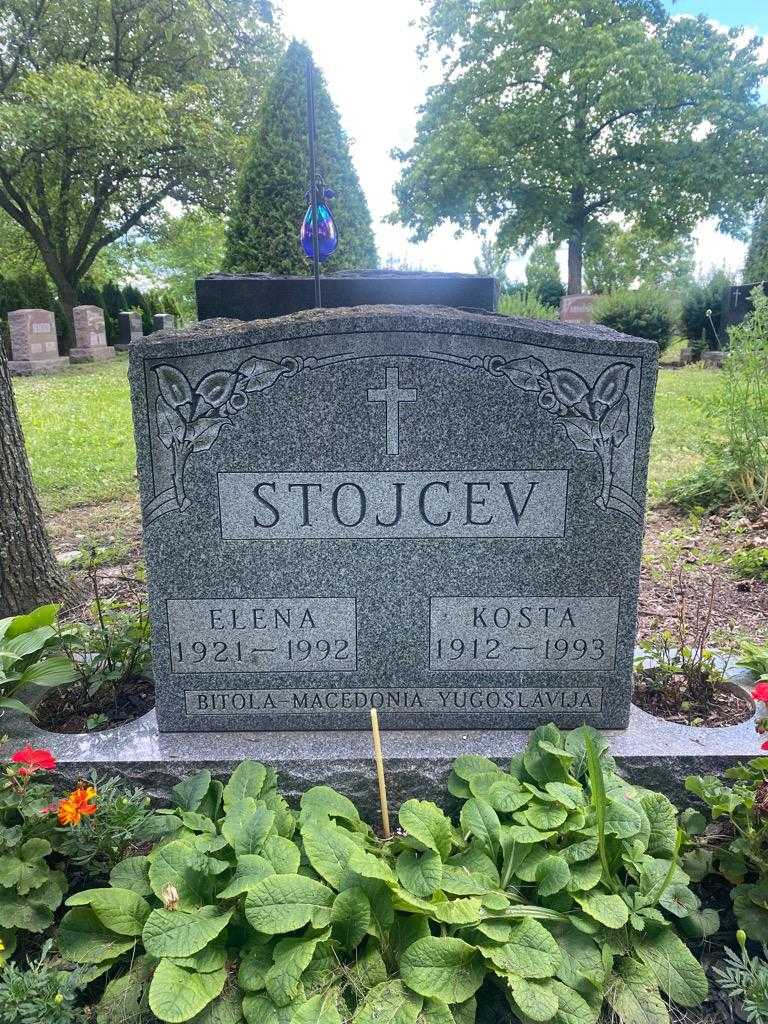 Elena Stojcev's grave. Photo 3