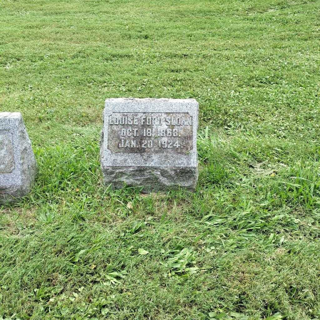 Louise Ford Sloan's grave. Photo 3