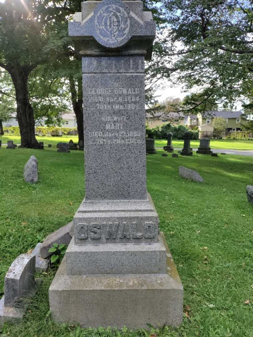 Mary Anna Oswald's grave. Photo 2