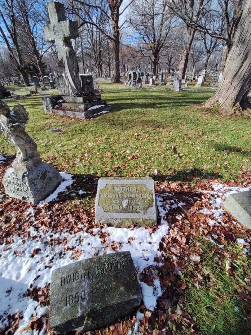 Christina Ambruster Ostertag's grave. Photo 1