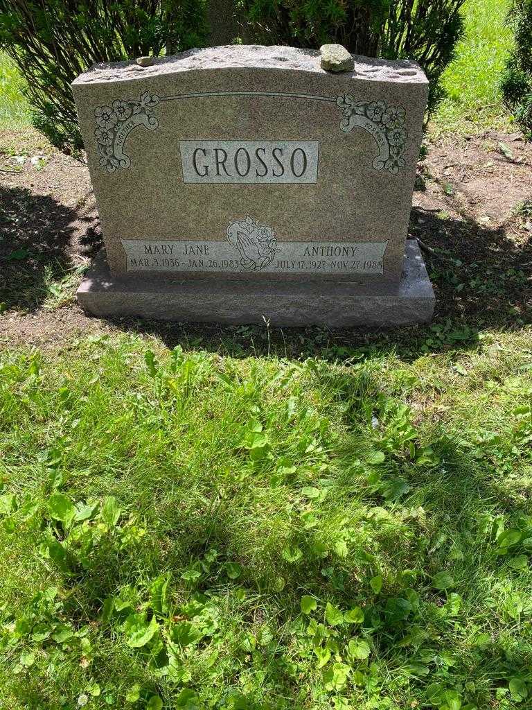 Anthony Grosso's grave. Photo 2