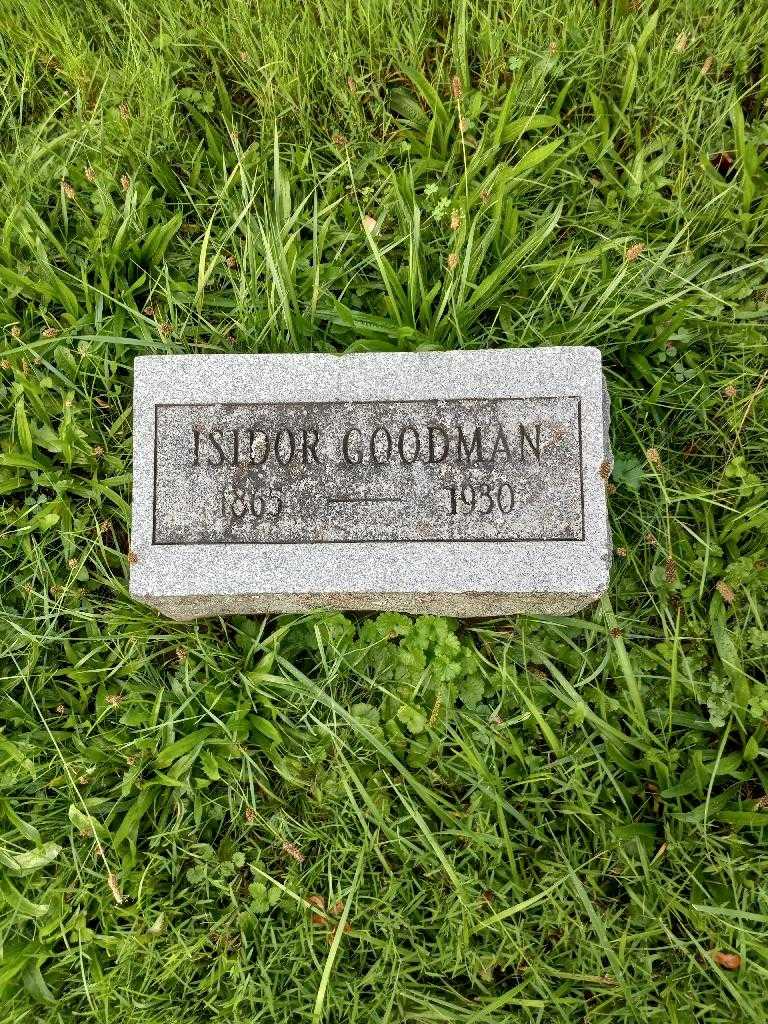 Isidor Goodman's grave. Photo 1