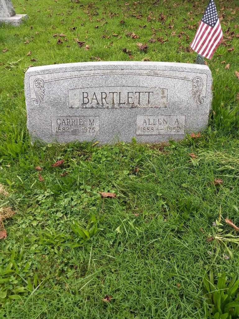Allen A. Bartlett's grave. Photo 2