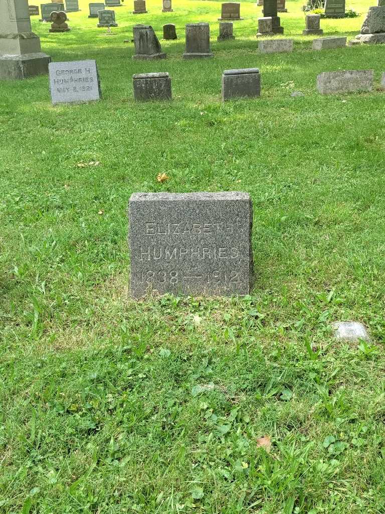 Elizabeth Humphries's grave. Photo 3