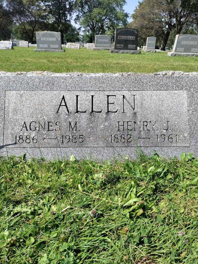 Agnes M. Allen's grave. Photo 3