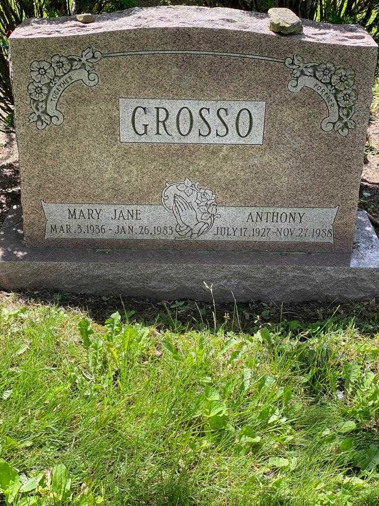 Mary Jane Grosso's grave. Photo 3