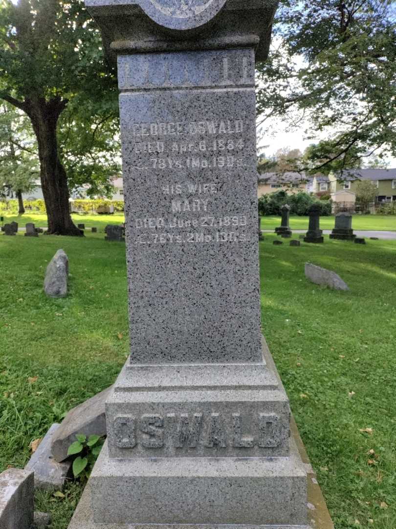 Mary Anna Oswald's grave. Photo 3