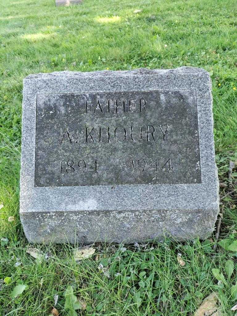 Alexander H. Khoury's grave. Photo 3
