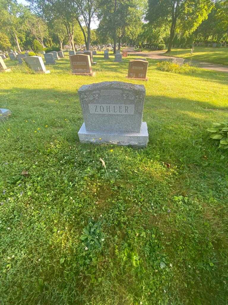 Martha Zohler's grave. Photo 1