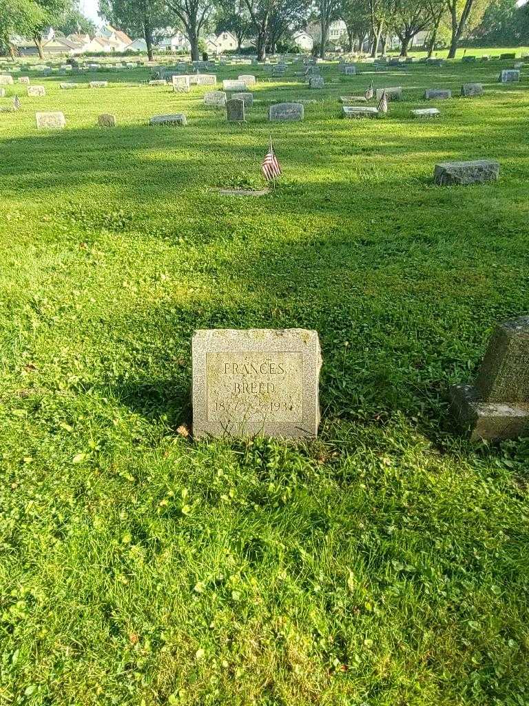 Frances Breed's grave. Photo 1