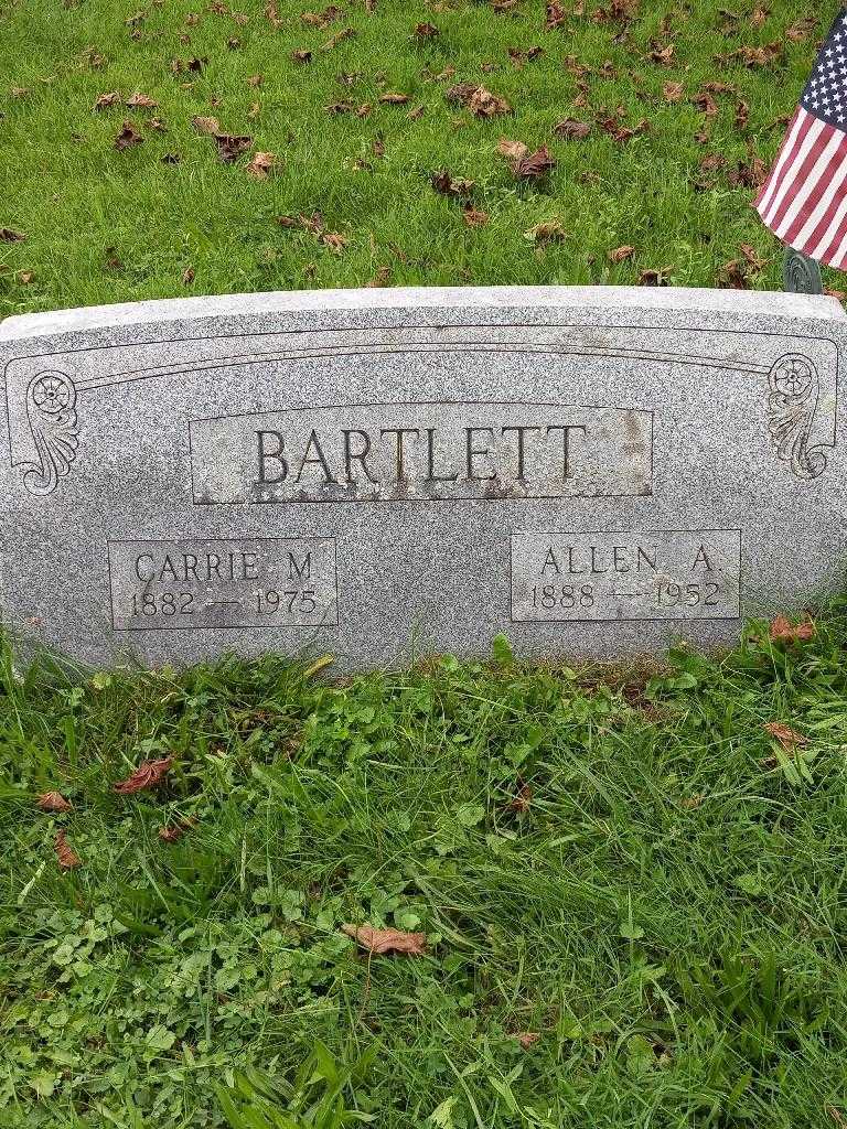 Allen A. Bartlett's grave. Photo 3