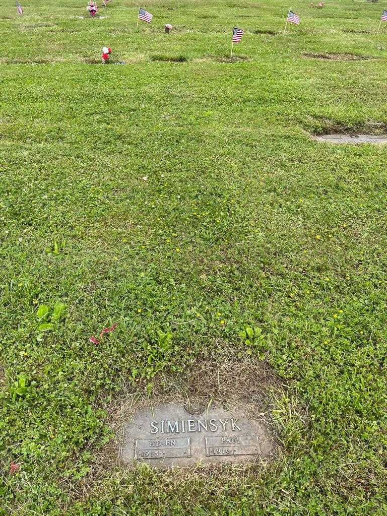 Paul Simiensyk's grave. Photo 2