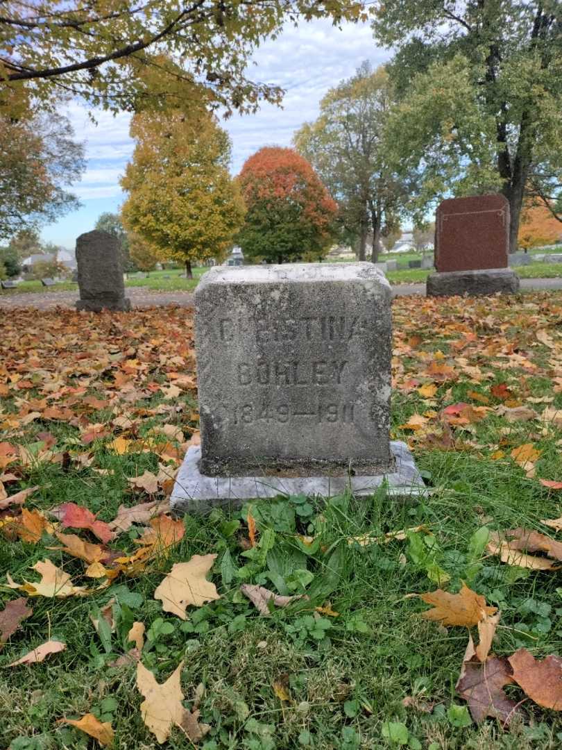 Christina Bohley's grave. Photo 2