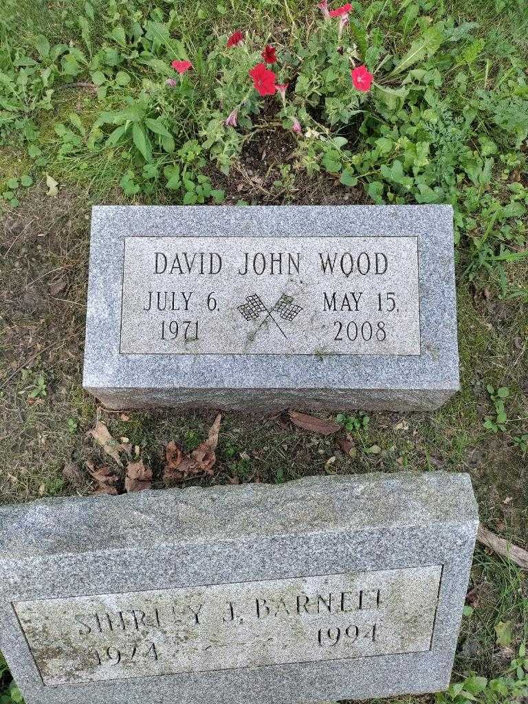 David John Wood's grave. Photo 2