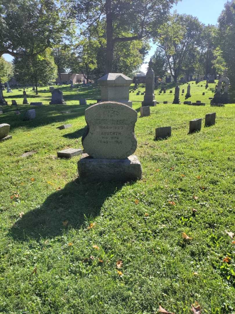 Arsenth Peck's grave. Photo 1