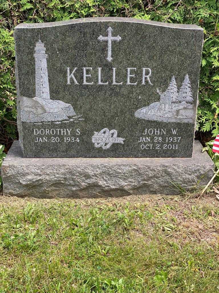 John W. Keller's grave. Photo 3