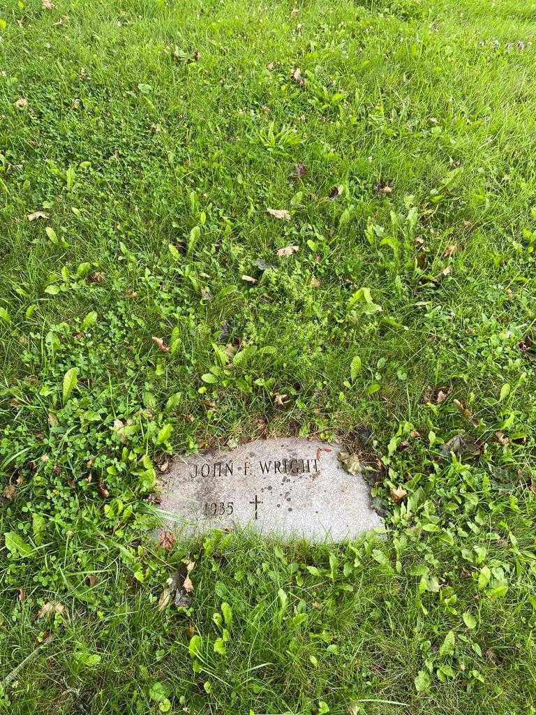 John F. Wright's grave. Photo 2