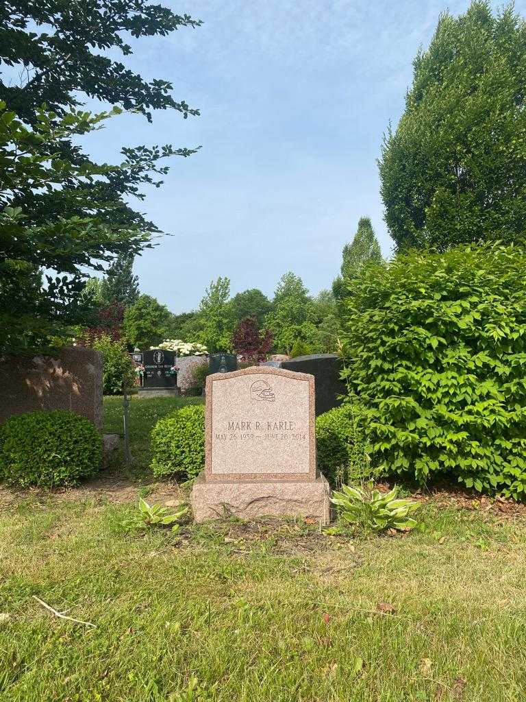 Mark R. Karle's grave. Photo 2