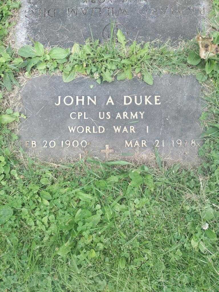 John A. Duke's grave. Photo 4