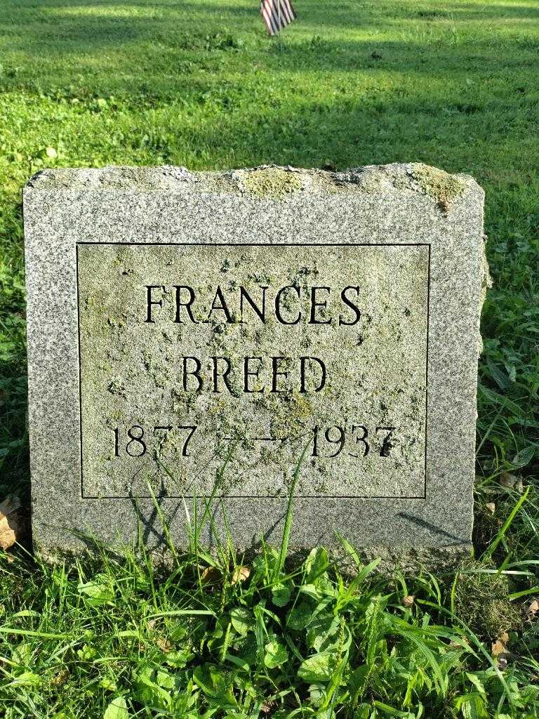 Frances Breed's grave. Photo 3