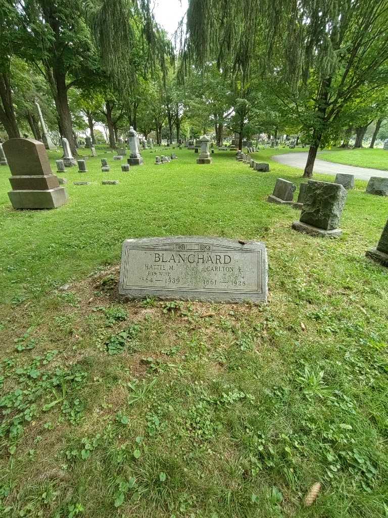 Hattie M. Bradt Blanchard's grave. Photo 1